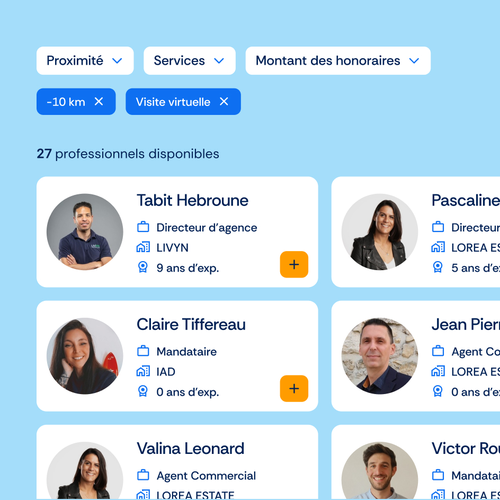 Choisissez le meilleur professionnel